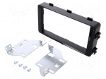 Radio mounting frame | Mitsubishi | 2 DIN | black