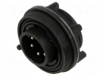 Connector: circular | socket | male | PIN: 6 | 5A | 277V | IP68,IP69K