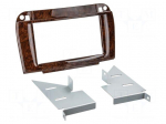 Radio frame | Mercedes | 2 DIN | wood-like