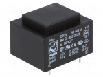 Transformer: encapsulated | 1.5VA | 230VAC | 15V | 15V | 50mA | 50mA | 70g