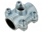 Splice terminal: fixing clamp | 10bar | cast iron | CLAMPS | 3/4"