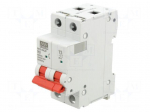 Circuit breaker | 230/400VAC | Inom: 63A | Poles: 2 | Charact: D | 6kA