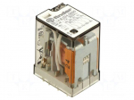 Relay: electromagnetic | 4PDT | 24VAC | Icontacts max: 7A | 7A/250VAC