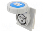 Connector: AC supply 3-phase | socket | female | 16A | 230VAC | IP67