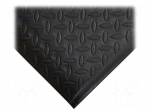 Anti fatigue mat | Width: 0.9m | L: 1.5m | foam,PVC | black | Thk: 9.5mm