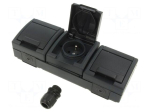 Connector: AC supply | power supply | socket | 2P+PE | 250VAC | 16A