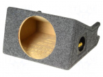 Car loudspeaker enclosure | MDF | black melange | textil | 8l | 200mm