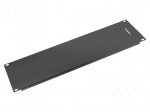Stopper | 3U | black | Standard: 19"