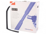 Heat shrink sleeve | 3: 1 | 9mm | L: 5m | black | -50&divide;125&deg;C | 25kV/mm