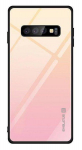 Back panel cover Evelatus Samsung Galaxy J4 Plus 2018 Gradient Glass Case 1 Mild Melon