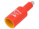 Adapter | socket spanner | 1/4" | 3/8" | insulated | 66mm