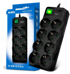 SVEN SF-08E-16 Power strip 8 sockets
