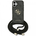Guess 4G Big Logo Cord Stap Crossbody for iPhone 17 / black