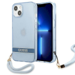 Guess GUHCP13MHTSGSB Hardcase Translucent Strap for iPhone 13/14/15 6.1" / blue