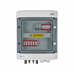 Switchgear attached DCAC hermetic IP65 EMITTER with DC surge arrester Dehn 1000V type 2, 2 x PV string, 2 x MPPT // og. AC Dehn type 1+2, 10A 3-F