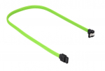 Sharkoon SATA III Kabel kątowy zielony - 45 cm