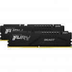 Kingston FURY DDR5 - 32GB - 5600 - CL - 36 - Dual Kit, memory (black, KF556C36BBEK2-32, Fury Beast )