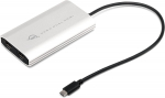 OWC Adapter Thunderbolt 3 > Dual HDMI 4K (silver/black, 26cm, with DisplayLink)
