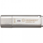 Kingston IronKey Locker+ 50 64 GB, USB stick (aluminium, USB-A 3.2 Gen 1)