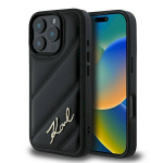 Karl Lagerfeld KLHCP16LPQDSMGK Hardcase Quilted Signature for iPhone 16 Pro 6.3" / black
