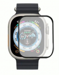 Fusion Nano 9H aizsargstikls pilnam ekrānam Apple Watch Ultra 49mm melns