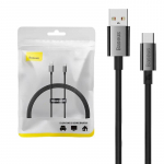 Baseus Superior datu pārraides un uzlādes vads | USB-A uz USB-C | 100W | 1m | melns