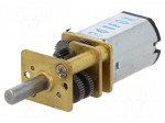 Motor: DC | with gearbox | Medium Power | 6VDC | 670mA | Shaft: D spring