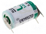Battery: lithium | 3.6V | 1/2AA | 3pin,positive pole:  1pin | 1200mAh