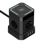 Kodukaubad // Pikendusjuhtmed // Przedłużacz power strip z ładowaniem bezprzewodowym; 4x2p+z + 3xusba + usbc, schuko; kel&rdquo;