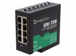 Industrial module: switch Ethernet | unmanaged | 5&divide;30VDC | RJ45