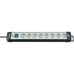Brennenstuhl Premium-Line 8-kohaline pistikupesa l&uuml;litiga, Black/light grey, 5 m