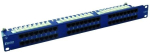 EMITERNET PANEL 19", 48XRJ45 UTP CAT.6 (1U) WITH SHELF, BLUE