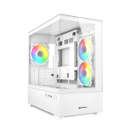 Korpuse Sharkoon Sharkoon MK6 RGB, tornikorpus (white, karastatud klaas x 2)