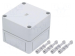 Enclosure: multipurpose | X: 94mm | Y: 94mm | Z: 81mm | PK | polycarbonate