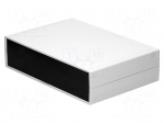 Enclosure: with panel | X: 300mm | Y: 200mm | Z: 75mm | ABS | light grey
