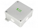 Enclosure: junction box | X: 98mm | Y: 98mm | Z: 46mm | wall mount | IP55