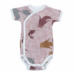 Accessories, strollers for children lodger  Lodger Romper Empire Fish kokvilnas bodijs ar īsām piedurknēm  Nocture  68 cm RF 077_68