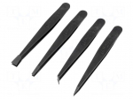 Set of tweezers | non-magnetic | ESD | Resistance to: abrasion