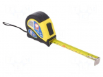 Measuring tape | L: 8m | Width: 25mm | Enclos.mat: ABS,elastolan