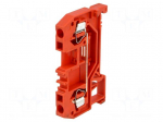 Splice terminal: rail | 0.08&divide;2.5mm2 | ways: 1 | terminals: 2 | red | 800V