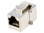 Coupler | Cat: 5e | shielded | Layout: 8p8c | RJ45 socket,both sides