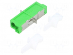 Connector: fiber optic | socket,coupler | E2000/APC | female | ways: 1