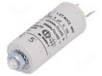 Capacitor: motors, run | 5uF | 420VAC | &Oslash;25x56.5mm | -25&divide;85&deg;C | &plusmn;5%