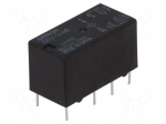 Relay: electromagnetic | DPDT | Ucoil: 24VDC | 0.5A/125VAC | 2A/30VDC