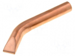 Tip | chisel,bent | 19mm | copper tip | for  IRON-200 soldering iron