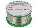 Soldering wire | Sn96,5Ag3Cu0,5 | 1mm | 250g | lead free | 217&divide;219&deg;C