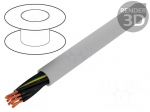 Wire | JZ-500 | 10G0,75mm2 | unshielded | 300/500V | PVC | Cu | stranded