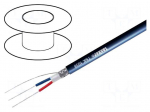 Wire: DMX | Core: stranded | 2x0,75mm2 | 110&Omega; | -15&divide;70&deg;C | Package: 100m
