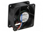 Fan: DC | axial | 60x60x25mm | 56m3/h | slide bearing | 6350rpm