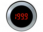 Meter | screw | digital | VDC: 0&divide;200mV | &Oslash;32.5mm | LED 3,5 digit